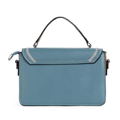 Image of EXOTIC Premium Embroidery Design Saddle Boxy Shoulder Bag for Women