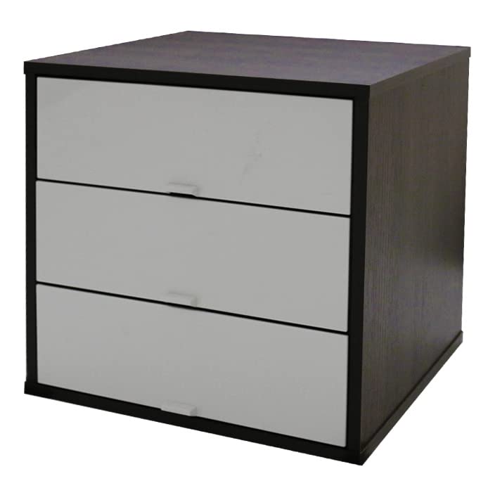 Amazon｜キューブボックスα 3段白引き出しタイプ カラーボックス