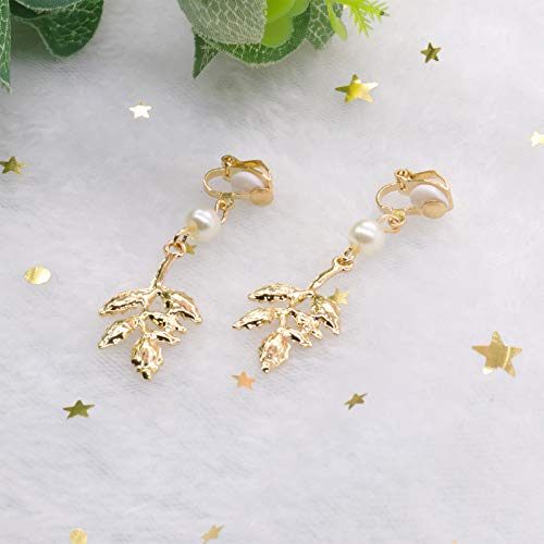 Newitin 16 Pairs Clip On Earrings For Women Drop Earrings Multiple Cute Earrings Charming Fashion Earrings Non Piercing Clip On Earrings For Girls #TOP3
