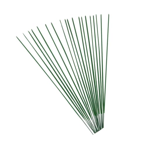 jojofuny 50pcs Floral Arrangement Wire Green Craft Flower Wire for DIY Projects Flexible and Durable for Bouquets Wreaths and Crafts