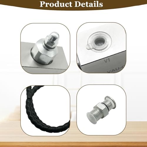 Amagogo Mini Excavator Cushion Valve Kit M14x1.5 Threaded Ends Accessory Sturdy High Spare Part Steel - 1
