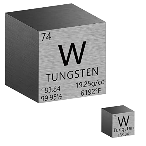 2 Pieces Tungsten Cube, Pure Metal High Density Element Cube, Metal Density Cubes For Element Collections Lab.creative Gifts For Teacher, Science #TOP1