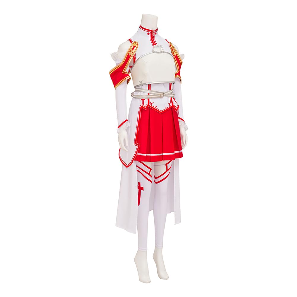 Anime Asuna kostium Cosplay, Yuuki Asuna, mundurek, zestaw dla kobiet, kostiumy na Halloween, karnawał, imprezę
