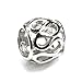 .925 Sterling Silver Filigree Net Wire Bead For European Charm Bracelets