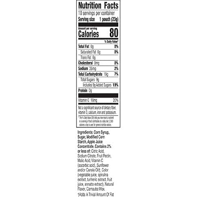 Minecraft Fruit Flavored Snacks, Fat Free and Gluten Free Snacks, 8 oz (10 Pouches)