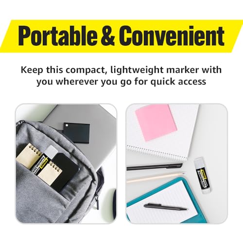 MUNGYO Identity Theft Protector Privacy Protection Stick, 3 Count Privacy Protecting Blackout Marker, Redacting Pen, Private Information Protector Stick, Roll-on Black Marker Pen on Any Surface.