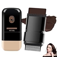 2-in-1 Haarfärbekamm, Graue Haare Abdecken, Wasserfester Und Schweißfester Haarfärbestift, Temporärer Haarfärbestiftbürste für Männer und Frauen (A)