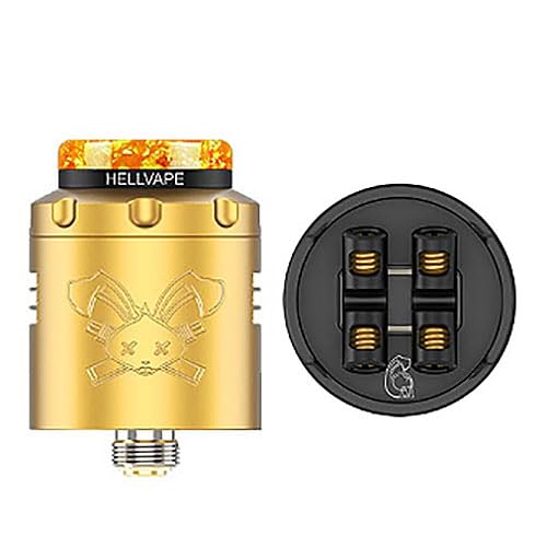 HELLVAPE Dead Rabbit デッドラビット3 6th Anniv EDN RDA 24mm Gold Black