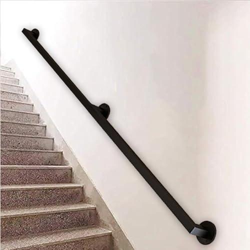 Rambarde d'escalier murale noire 280 cm pour la sécurité de votre intérieur - 2