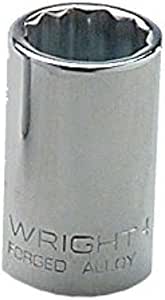 Wright Werkzeug 17mm 12-kant Steckschlüssel - 1/5,1cm Antrieb, Metrisch & Robust