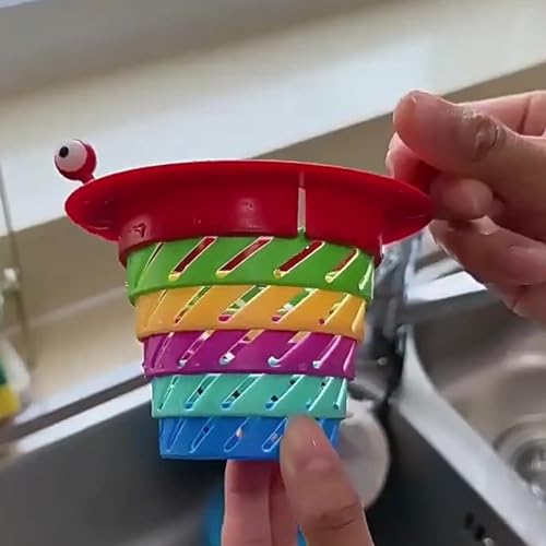 Colador ajustable plegable para cocina colorido plástico