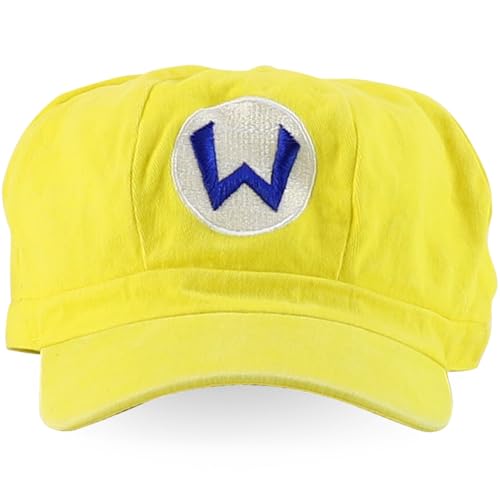 Image of Armycrew Mario Luigi Pigment Dyed Newsboy Style Cosplay Costume Hat