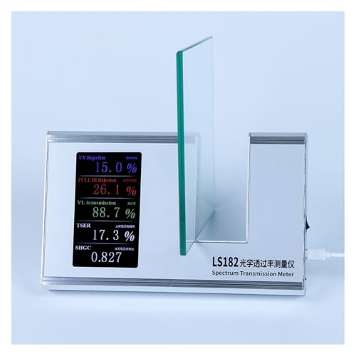 Medidor de transmitancia de luz, medidor de transmisión de película solar de alta precisión para medición UVT, IRT, VLT y SHGC