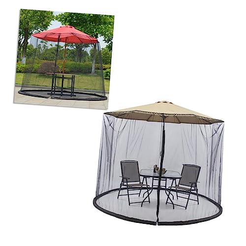 Moustiquaire parasol extérieur filet protection insectes soleil balcon