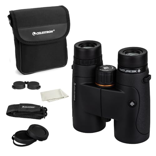 Celestron 72322 Nature DX 8x42: prismáticos para Exteriores y para observar Aves, con Revestimiento...