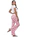 HDE Womens Pajama Pants Wide Leg Sleepwear Casual Loose Lounge Pant PJ Bottoms Pink Coffee - 1X