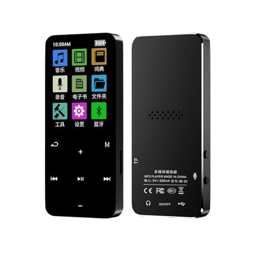 Eacam Lecteur MP3 avec Haut-Parleur, BT 5.2 Portable Digital Audio