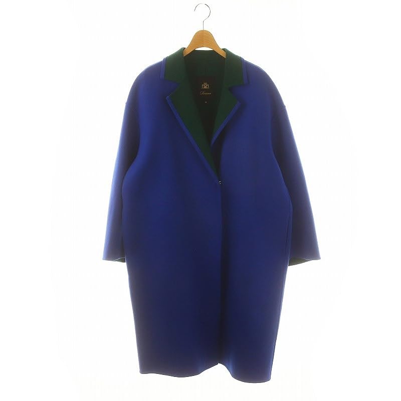 ドゥロワー Drawer 配色リバーコート アウター ロング チェスター