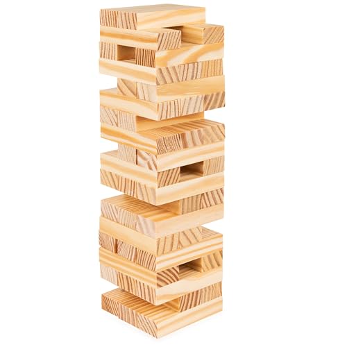 Juegos De Mesa, Toy Spin Master Games Cardinal, Torre Tambaleante, Juego de Mesa de Madera de tamaño Normal con el Que apilar y derribar Bloques de Madera, para Adultos y niños a...