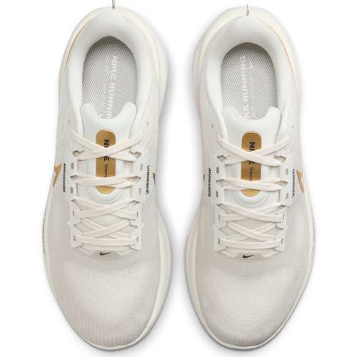 Nike Vomero 17 Women's Road Running Shoes (FB8502-006, Phantom/Light Bone/Sail/Metallic Gold) Size 103