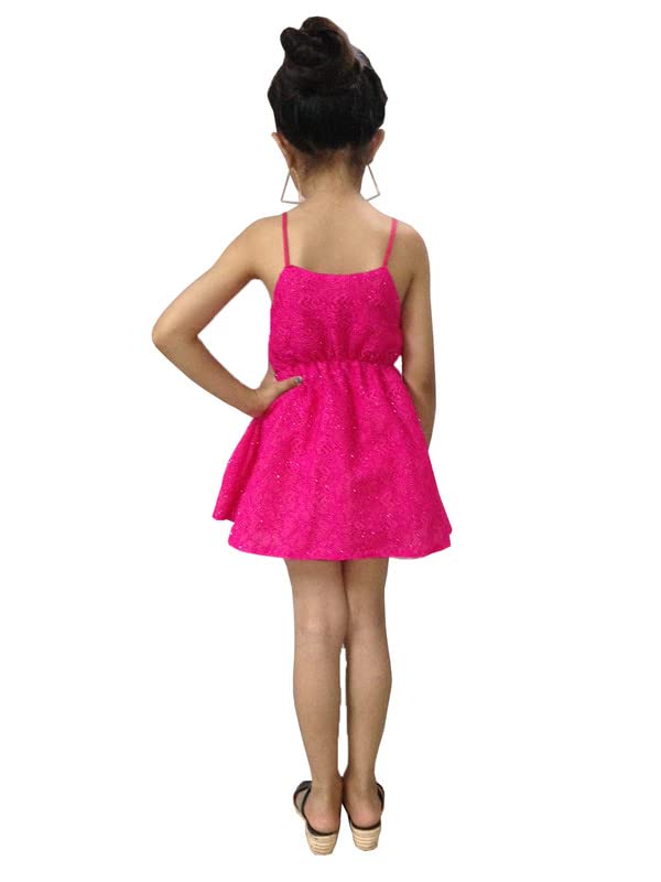 Aglare Cotton Blended froks for Baby Girl Frock for Girls,Frocks for Kid,Frocks.Magenta 14 Purple 1