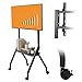 Interactive Whiteboard Stand for 42 to 75 Inch Screens Adjustable Floor Wheeled TV Cart Rack Holds Up to 210lbs Rolling TVs Bracket with Wheels & Laptop Shelf for Office/Classroom/Home