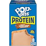 Pop-Tarts Protein Toaster Pastries, 10g Protein, Boostin' Brown Sugar Cinnamon, 14.3oz Box (8 Pop-Tarts)