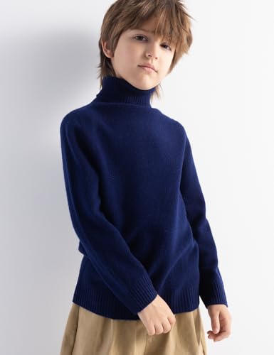 Boys and Girls 100% Merino Wool Sweater Fall Winter First-Line Ready to Wear Turtleneck Long Sleeve Pullover2