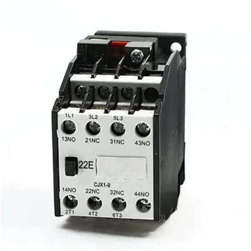 Contacteur AC triphasé 9A CJX1-9A rail DIN bobine 380V 50Hz commande moteur