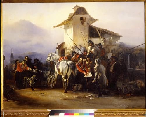 Tableau L'arrestation D'un Espion Bogdan Willewalde 60x90cm