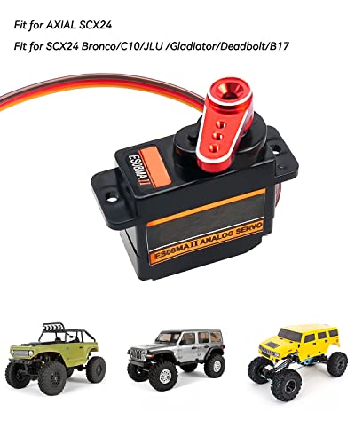 12G Metal Gear Analog Servo Fit For Axial Scx24 Upgrade Parts, Steering Servo With Servo Mount Bracket And Arm And Steering Link For Rc Car Boat Model Parts #TOP1