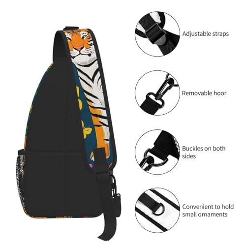 Mochila tipo sling para mujer y hombre, viaje y trekking miniatura 7