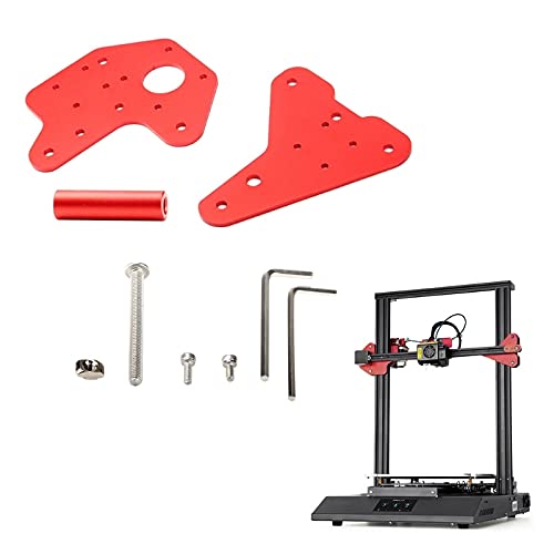 Lysee 3D Printer Parts & Accessories - for Ender 3 3pro 3 V2 for CR-10 CR-10S CR-10 V2 CR-10 Pro 3D Printed Parts Dual Z-axis Linear Guide Back Plate Kit - (Color: 4NB502724)