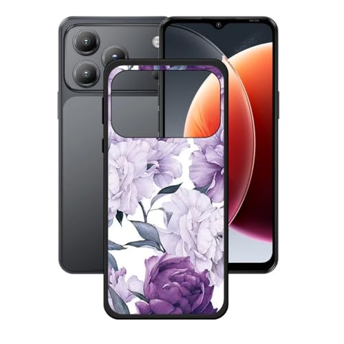 LCEHTOGYE �K�p Blackview Wave 7C�p�P�[�X�A�K�p Blackview Wave 7C (6,56")�ƌ݊����̂��钴���^�u���b�N�\�t�gTPU�V���R���Q���P�[�X�ی�J�o�[- WZ7