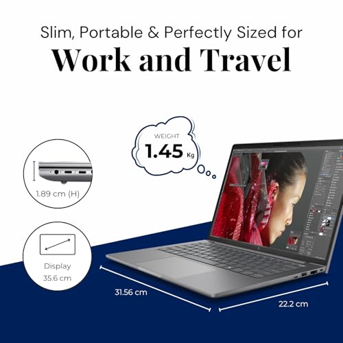 Image of HP Ultra 7 255H / 32 GB DDR5 RAM / 1 TB SSD /Windows 11 Pro /5 MP IR AI Camera / 14.0 inch AG WUXGA /Intel Wi-Fi 7 BE201 (2x2) and Bluetooth 5.4 /Fingerprint Reader (C1KK0PT)