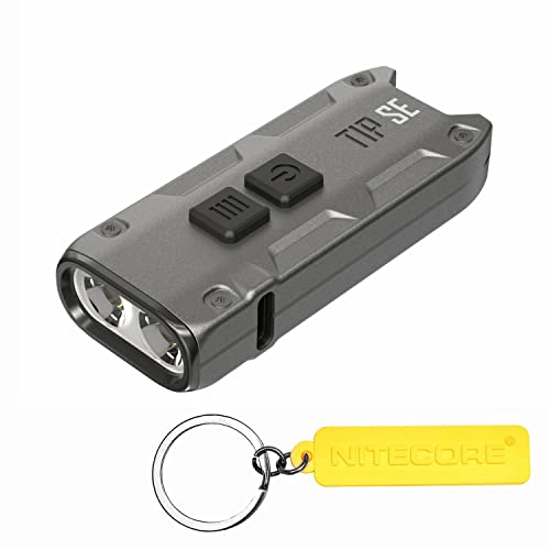 NITECORE TIP SE Grey 700 Lumen Rechargeable EDC Keychain Flashlight with NITECORE Tag