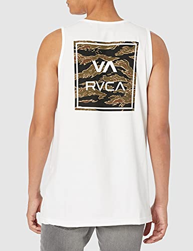 RVCA Men's Graphic Sleeveless Tank Top, 100% Cotton Shirt for a Comfortable Fit, Features Tagless Back Label4