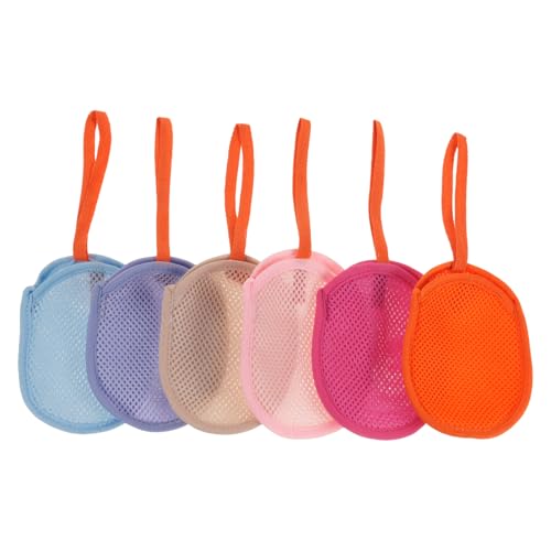 Generic 6pcs Soap Foaming Bag - Mesh Soap Bag for Shower & Face Wash - Exfoliating Pouch Lathering Net for Home Bathroom Shower and Bathing