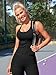 ATTRACO Womens Ribbed Athletic Crop Tank Seamless Built in Bra Tops Racerback Black XL