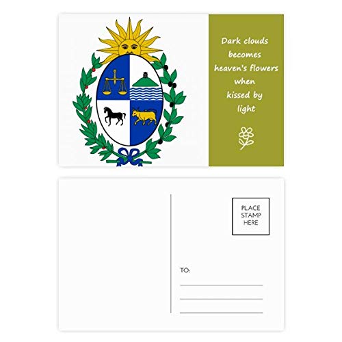 Jeu de cartes postales emblème national Uruguay x20 pour correspondance et remerciements