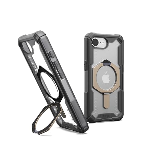 URBAN ARMOR GEAR Plasma XTE Case für Apple iPhone 16e / iPhone 17e Kickstand Hülle (Wireless Charging/magnetisches Aufladen kompatibel, Handyhülle aufstellbar, 6 Meter Fallschutz) ash/Titan