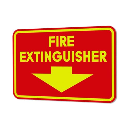 Image of Signs ByLITA Classic Framed Fire Extinguisher (Red /Yellow) - X-Large
