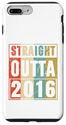 Straight Outta 2016 Classic Birth Of Birthday 2016 Vintage �X�}�z�P�[�X iPhone 7 Plus/8 Plus �p