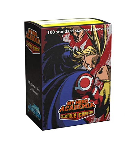 Arcane Tinmen Dragon Shield Sleeves - Matte Art My Hero Academia All Might Flex 100 CT â€“ MGT Card Sleeves are Smooth & Tough â€“ Compatible with Pokemon, Yugioh, & Magic The Gathering Card Sleeves