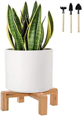 ARTORA Small Wood Plant Stand, Mid Century Modern Succulents Plant Pot Holder Decorative Planter Stand for Small Indoor Plants (Natural)