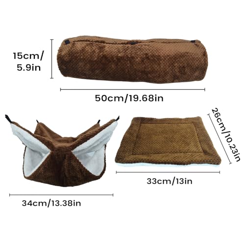 Lit pour hamster avec confort et hamac de cage pour dormir au chaud