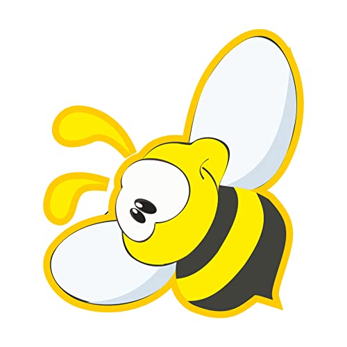 Image of Pretty UR Party Bumble Bee Theme Paper Cutouts for Birthday Parties, Honey Bee Party Supplies decor, Birthday Party Decoration Cut-Outs - Yellow (10 pcs)