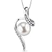 8.0mm Freshwater Cultured Pearl Pendant Necklace Sterling Silver