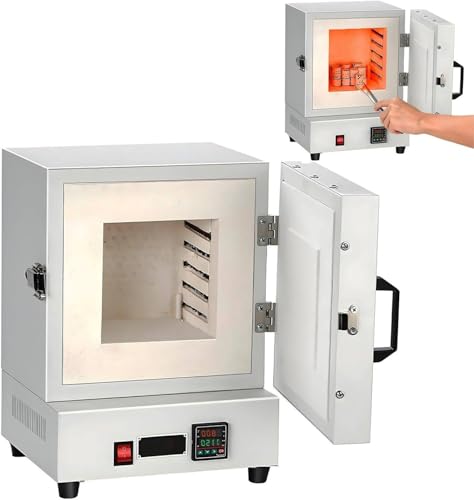 Memykoy Horno de mufla de Alta Temperatura de 2102 ℉ (1150 ℃) Horno de Resistencia de Alta Temperatura Estufa de sobremesa de 2000 W Horno de Alta Temperatura