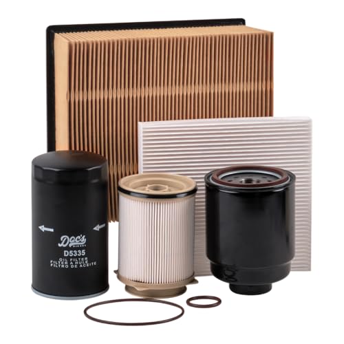 DOC'S DIESEL Ram 6.7L Cummins Filter Kit fits 2013-2018 | | Replaces 68197867AA 68157291AA 53034051AB 05083285AA 68406048AA | OEM Grade Fuel/Oil/Cabin Air/Air Filter and Fuel/Water Separator